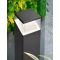 LOCK Dark Gray Alum. White & Clear LED 1