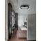 PERLETO Ceiling Lamp Blac k Metal & Acry