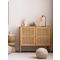 Intra Natural Bamboo & Black Metal LED