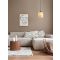 Intra Natural Bamboo & Black Metal LED