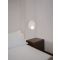 Minim Sandy White Steel & Opal Glass LED