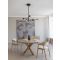 NORDIK Pendant Light Black Iron & Acryli