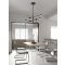 NORDIK Pendant Light Black Iron & Acryli