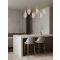 BELLINA Triac Dimmable Gold Steel & Clea