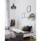 LONI Matt Black Metal Smoky Gray Glass L