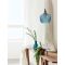 LONI Matt Black Metal Dark Blue Glass LE