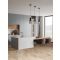 Mirbi Sandy Black Steel & Smoky Glass L