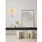Nous Brass Gold Metal & Amber Glass LED