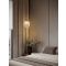 SHELINA Antique Brass Steel & Glass LED