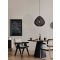 MELODY Black Paper Rope Black Fabric Wi