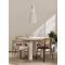 NIRO Natural Rattan & White Fabric Wire