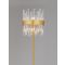 Crown Satin Gold Metal Clear Crystal (20