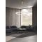 PERLA Gold Metal & Opal Glass LED 72 Wat