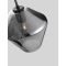 VEIRO Chrome Glass Black Metal Black Fab