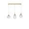 MOND Satin Gold Metal Clear Glass LED E1