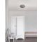 CLAM Smoke Chrome Glass White Metal LED