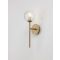 MIRANO Clear Structured Glass & Brass Go
