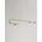 MIRANO Clear Structured Glass & Brass Go