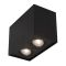 RENDE Sandy Black Aluminium LED GU10 2x1