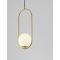 OBITAR Opal Glass Brass Gold Metal LED G