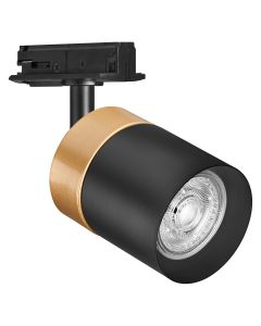 TRACKLIGHT SPOT CYLINDER GD BK GU10LEDV
