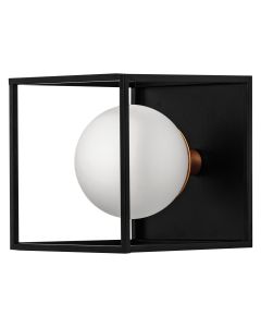 DECOR SQUARE 150X150 IP44BK 1XG9 LEDV