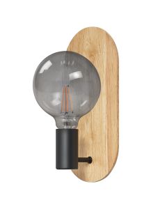 DECOR WOOD WALL BK WD E27 LEDV