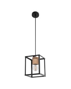 DECOR NAIROBI PENDANT BK WD E27 LEDV
