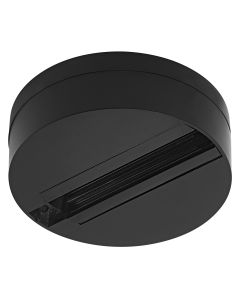 TRACKLIGHT ROUND BASE BK LEDV