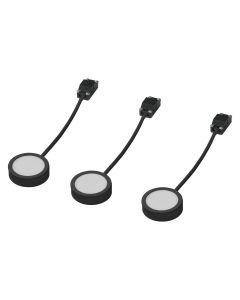 UNDERCABINET SPOT PUCK65MM3X3W830BKLEDV