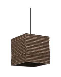 DECOR CARDBOARD SQUARE PENDANT E27 LEDV