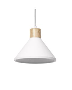 DECOR PLASTER WOOD PEND 220 E27 WT LEDV