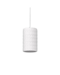 DECOR PLASTER TUBE PENDANT E27 WT LEDV
