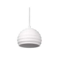 DECOR PLASTER CUP PENDANT E27 WT LEDV