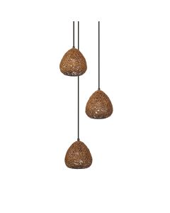 DECOR PAPER DROP PEND PLATE 3XE27 LEDV