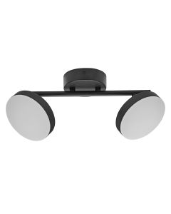 DECOR SPOT MOON 2SPOT 10.5W 830 BK LEDV