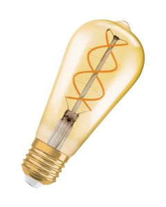 E27 edison lamp 4W 2000K goud dimbaar