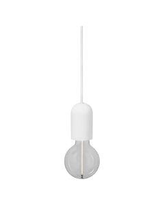 1906 PENDULUM ROUND PLASTER E27 WT LEDV