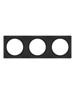 SPOT FRAME 100X300 3X D68 BK LEDV