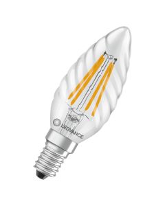 LED CLBW40 3.4W 827 FILCL E14 P LEDV