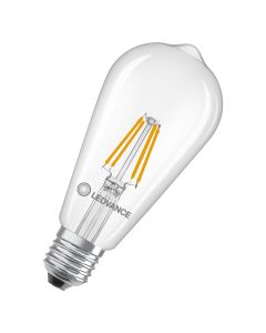 LED EDISON40 3.4W 827 FILCL E27 P LEDV