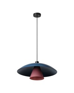 DECOR FLYING MUSHROOM PEND E27 BL LEDV