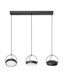 DECOR PUCK 3XPENDANT LN 36W 930 BK LEDV