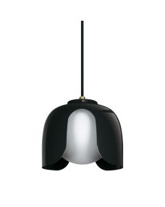 DECOR COROLLE PENDANT E27 BK LEDV
