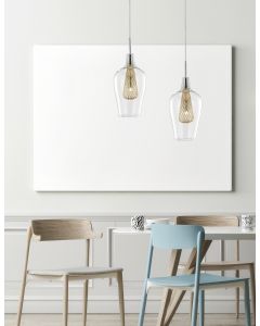 FILO Chrome Aluminium Clear Glass & Gold