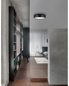 PERLETO Ceiling Light Out.Matt Black Ste
