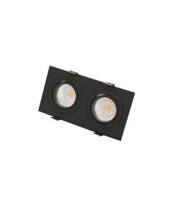 Spot kantel WV144 rechthoek aluminium 2V