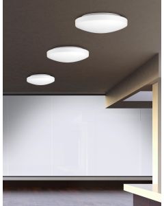 IVI Ceiling Light IP44 White Opal Glass