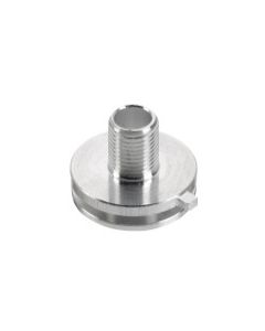 Alu nippel draaibaar M13 L12mm alu