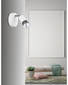 BASE Matt White Metal LED GU10 1x5 Watt